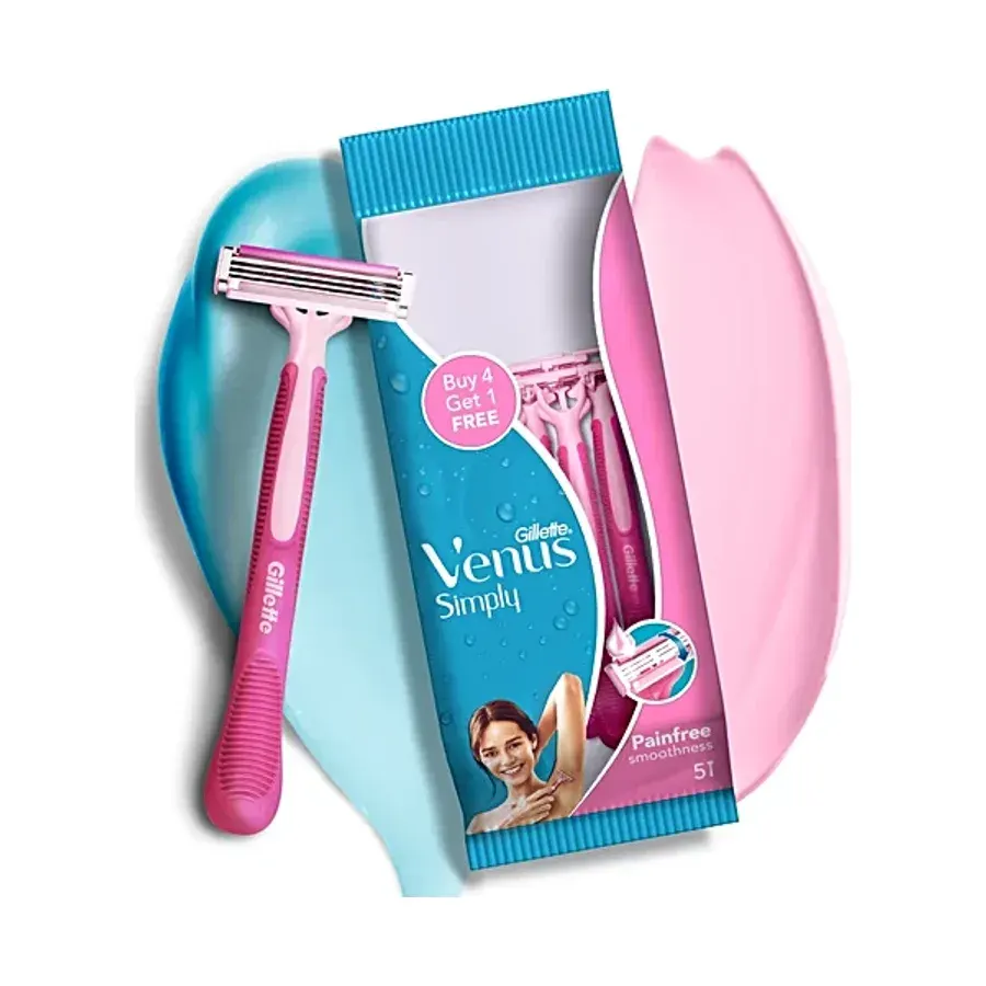 Gillette Venus Simply Venus disposable razors, 5 pack Simply Venus 5s