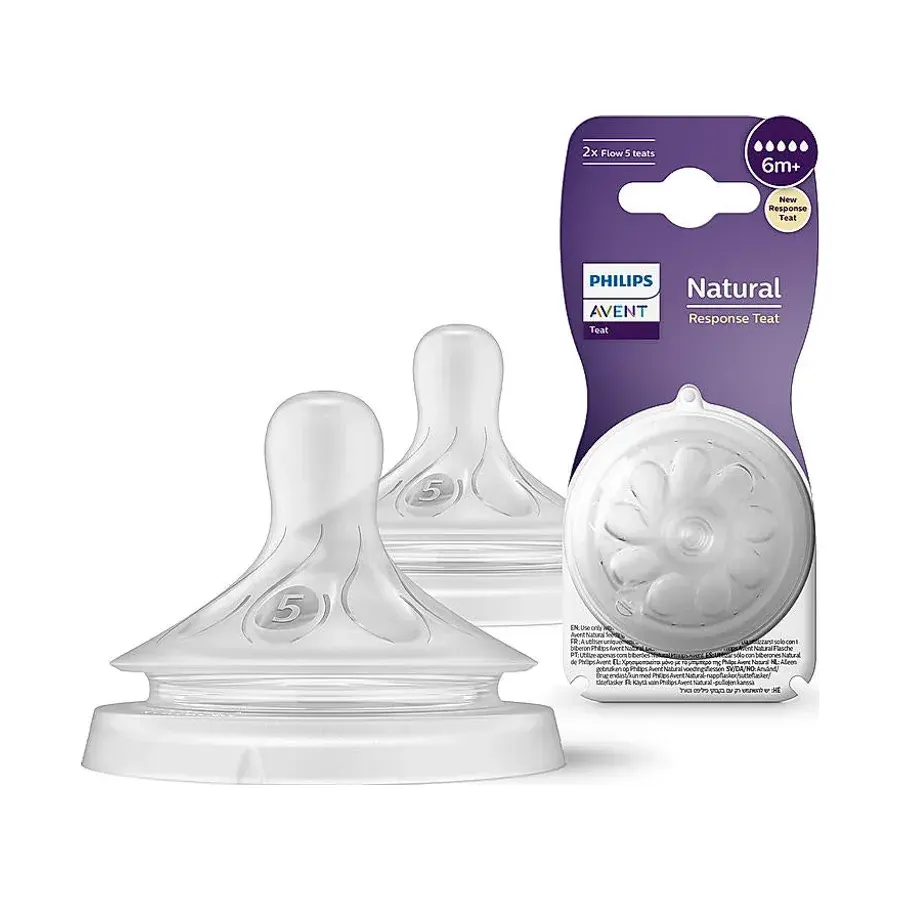 Philips Avent Natural Response Baby Bottle Nipple Extra Fast Flow SCY965/02