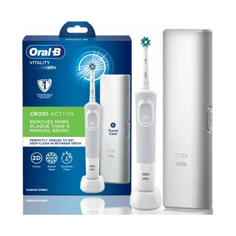 Oral-B Vitality rechargeable toothbrush with travel case D100.413.2X