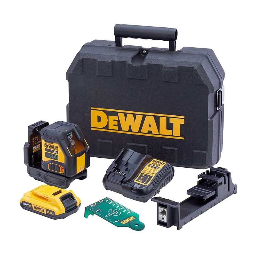 DeWalt DCLE34021D1 18V compact cross line laser, green DCLE34021D1-QW