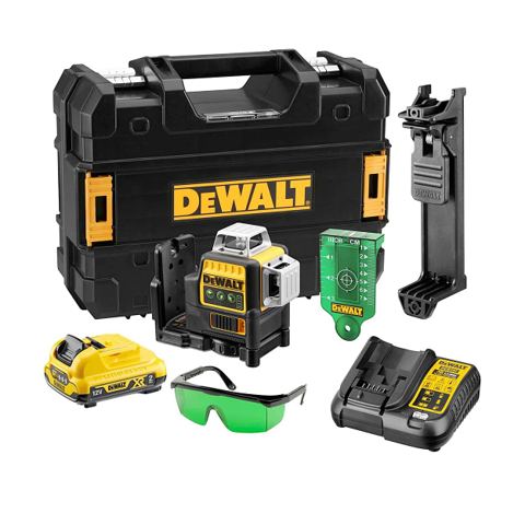 DeWalt DCE089D1G 12V 3x360 multi-line laser, green