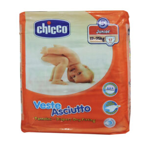 Chicco Junior Diapers - Pack of 17 Diapers - Veste Asciutto - P/C - 1310