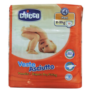 Chicco Maxi Diapers - Pack of 19 Diapers - Veste Asciutto - P/C - 1311