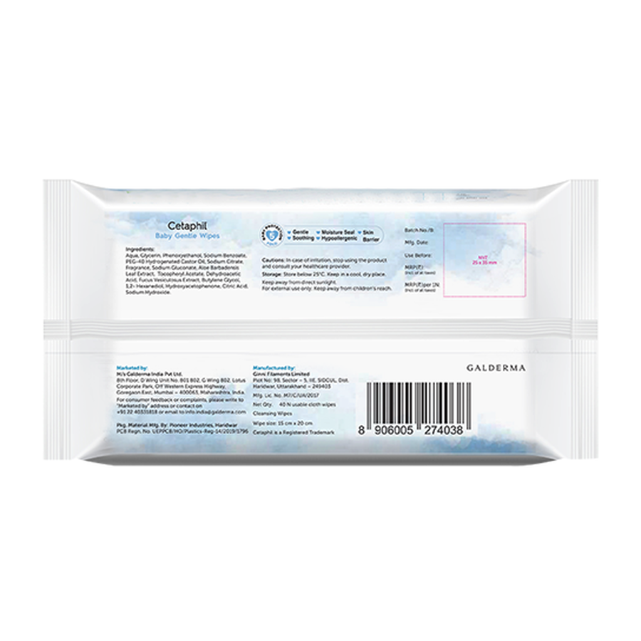 CETAPHIL BABY GENTLE WIPES - 80S - Image 3