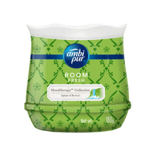 Ambi Pur Moodtherapy Collection Room Freshener Gel, Splash of Revival – Lemongrass, 180 g | Air Freshener Home Gel for Bedroom, Living room & Bathroom