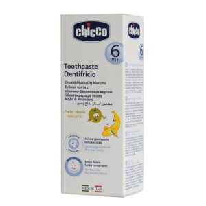 Chicco Toothpaste Dentifricio - Pack of 50ml - Mela Apple Banana - P/C - 3160