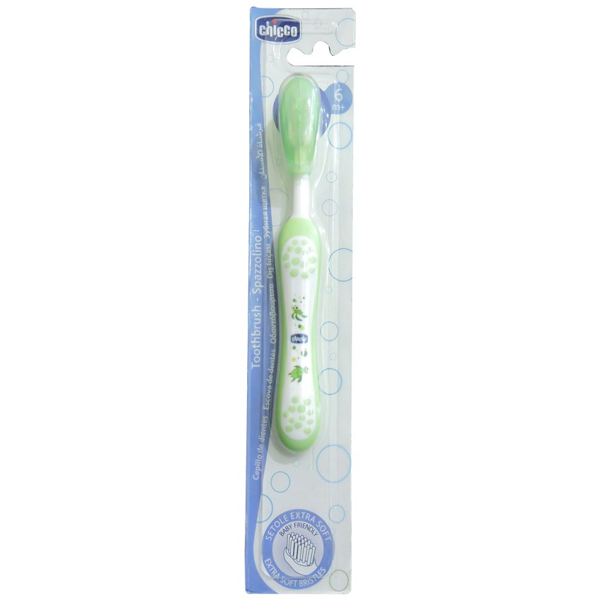 Chicco Toothbrush - Pack of 1 - Spazzolino Green - P/C - 3164