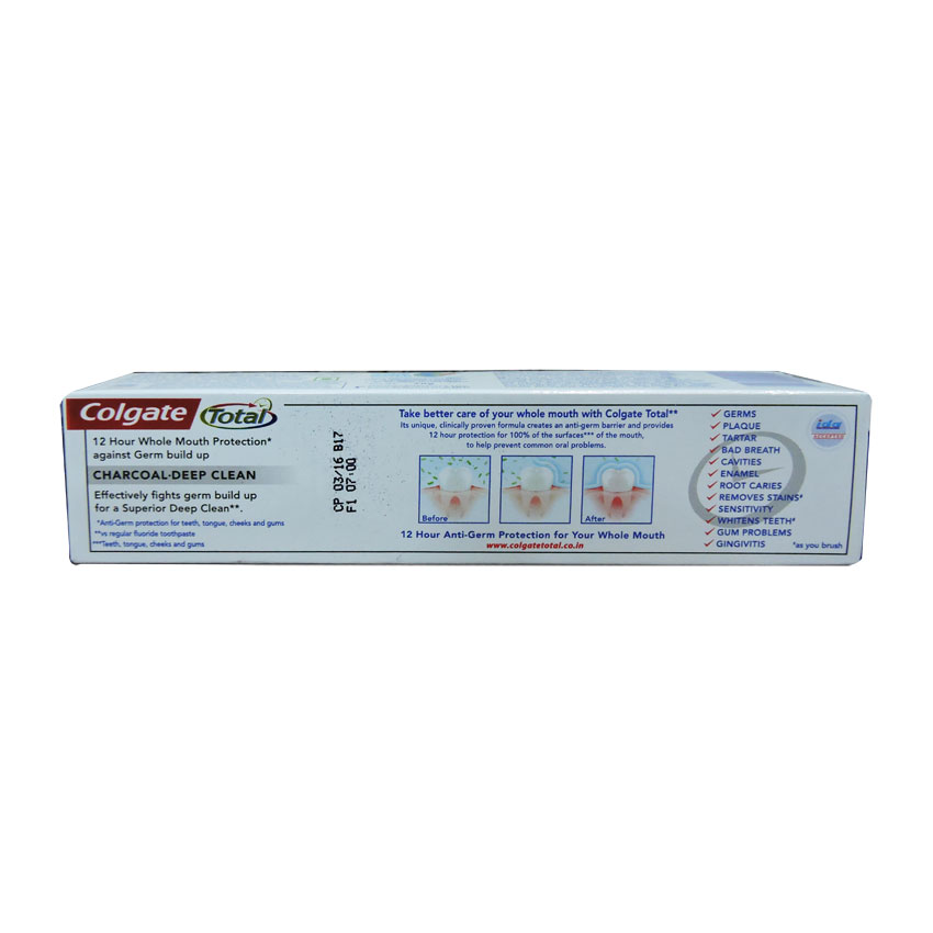 Colgate Toothpaste - Total - Pack of 70g Tube - Charcoal Deep Clean - P/C - 1288 - Image 4