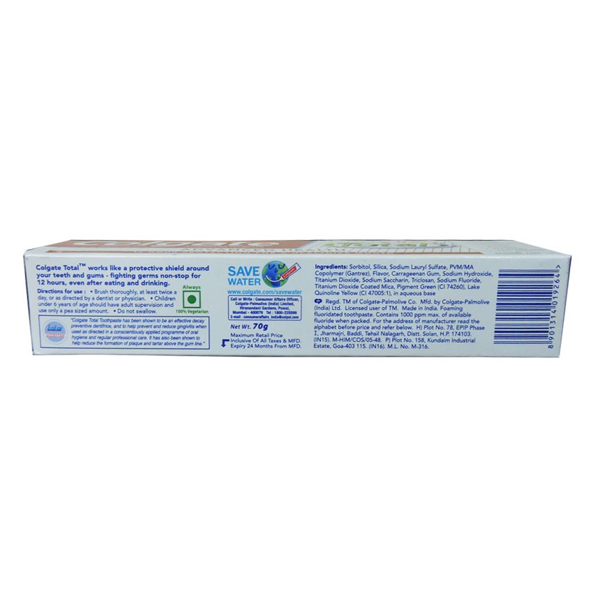 Colgate Toothpaste - Total - Pack of 70g tube - Advanced Health P/C - 681 - Image 3
