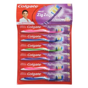 Colgate Toothbrush - Zig Zag - Pack of 1N - Card of 6 packs - Soft - P/C - 432