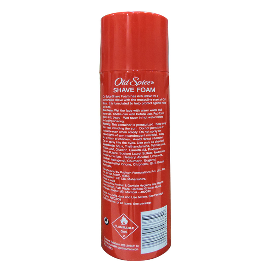 Old Spice Shave Foam - CAN of 250g - Original - P/C - 494 - Image 3