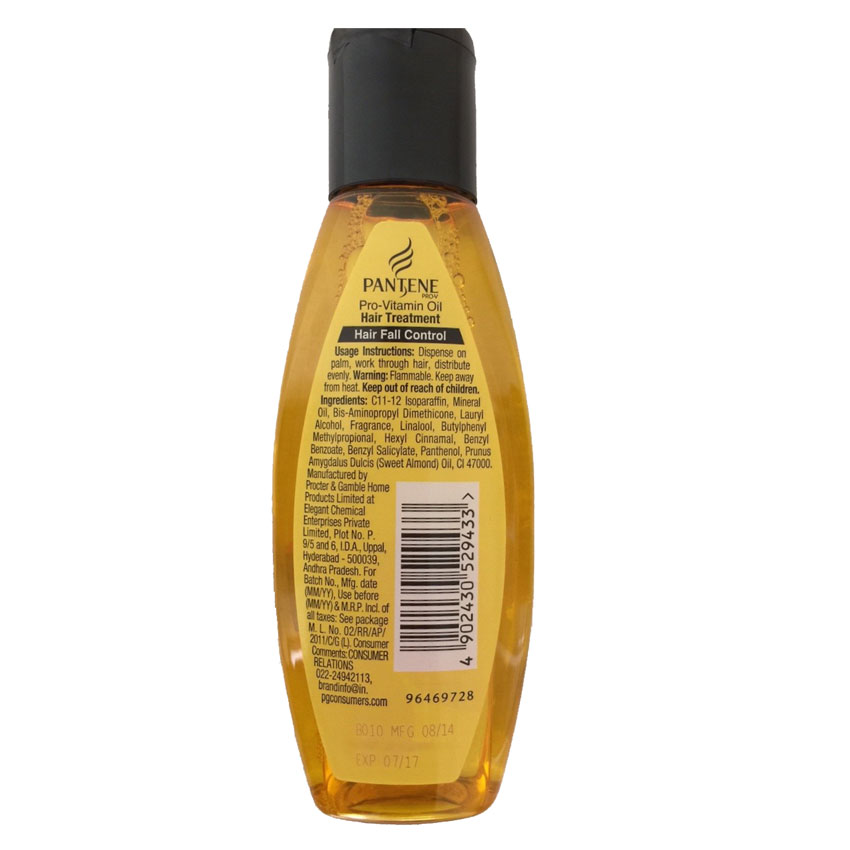 PANTENE Pro-Vitamin Oil - Bottle of 95ml - Hair Fall Control - P/C - 398 - Image 3