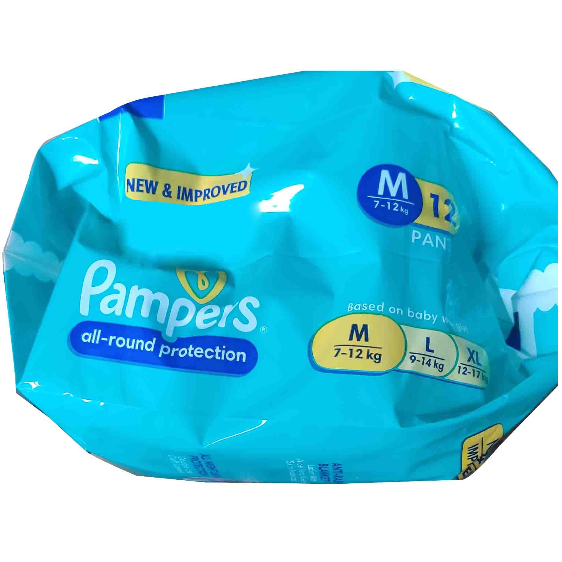 Pampers Pants - M - Pack of 12's - P/C - 4055 - Image 2