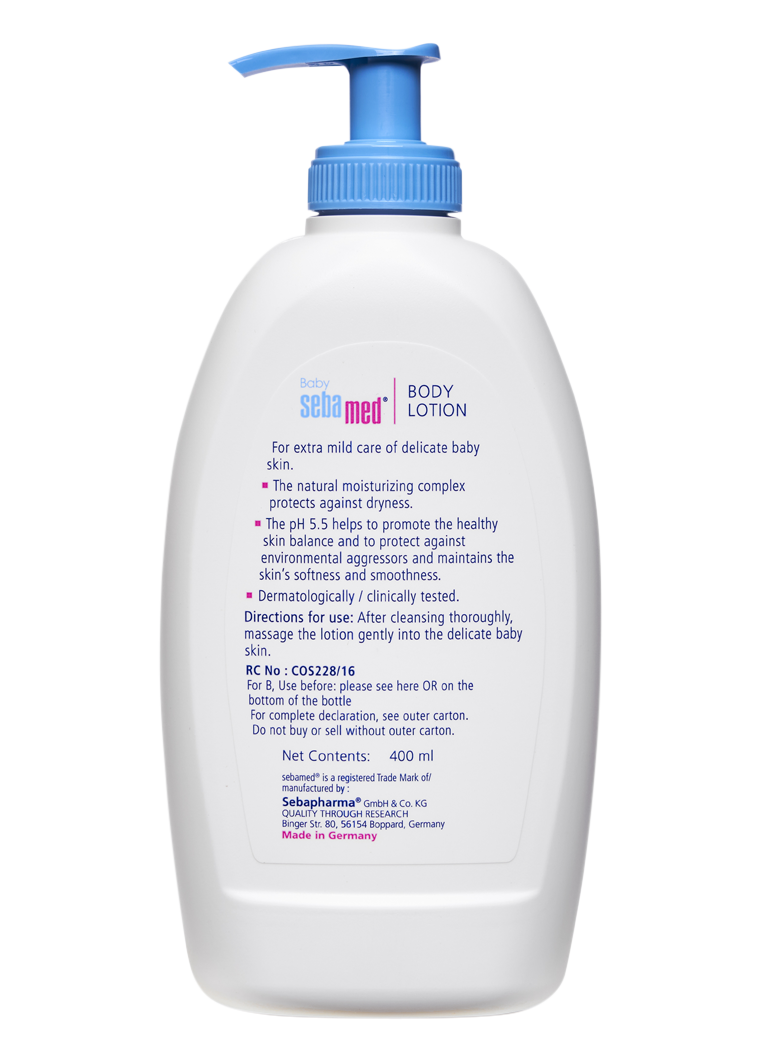 SebaMed Baby Body Lotion, For All Skin Types, 400 ml - Image 3