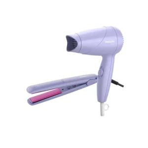 Philips Styling Kit | Hair Straightener and Dryer Combo | Silkprotect Technology | 1000W Hair Dryer| HP8643/56