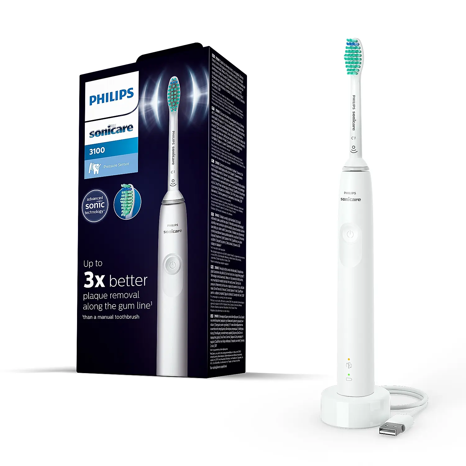 Philips Sonicare Electric Toothbrush | No 1 Dentist Recommended Sonic Toothbrush | Ideal for Sensitive Gums | HX3641/11