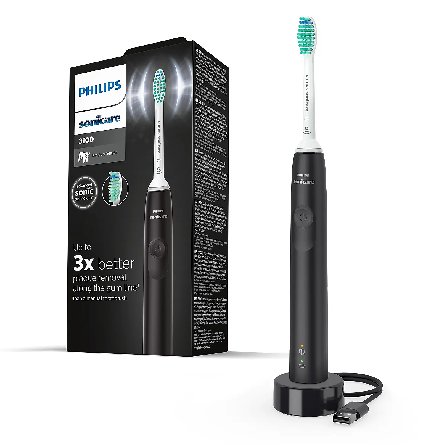 Philips Sonicare Electric Toothbrush | Up to 3x Plaque Removal | Pressure Sensor | HX3671/14