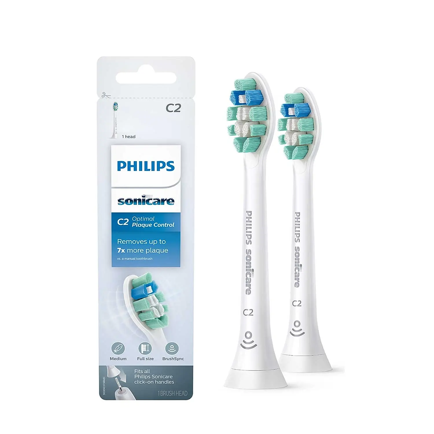 Philips Sonicare Electric Toothbrush Head | Ideal for all Philips Sonicare Brush Handles | HX9022/10