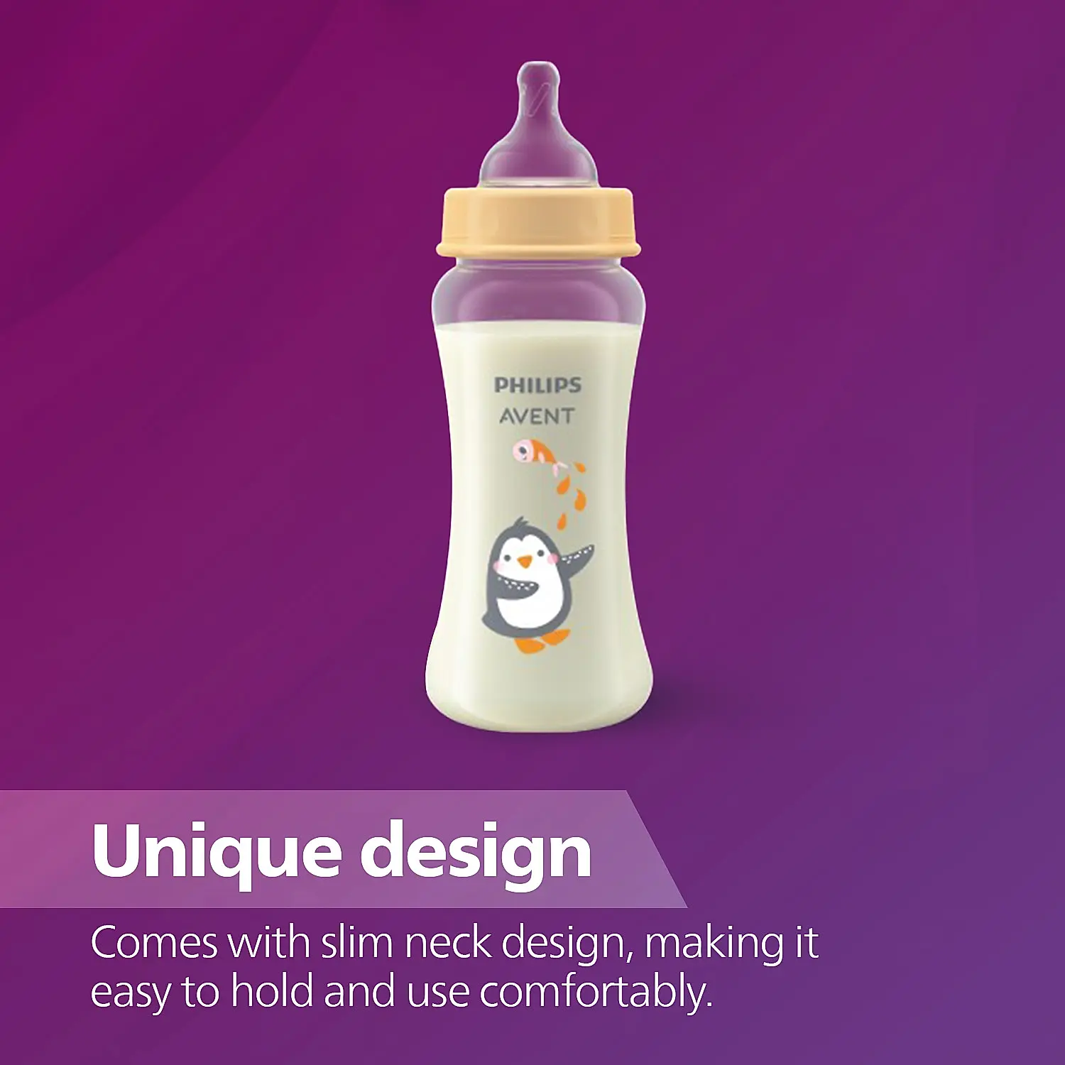 Philips Avent Grow Feeding Bottle for Babies aged 1 month and above | 250ml | Pack of 1 | Anti Colic | BPA Free | Made in India | SCF061/01 - Image 5
