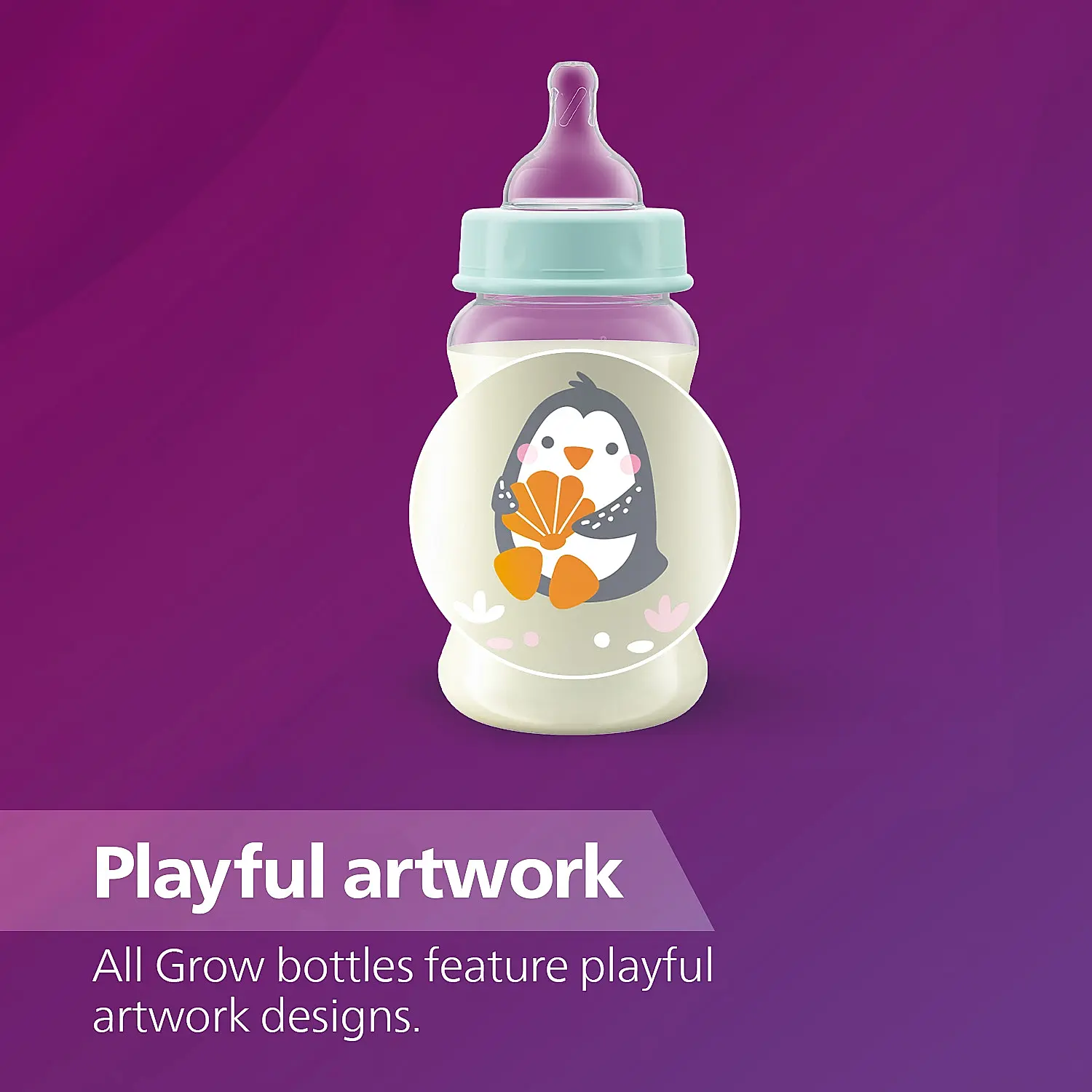 Philips Avent Grow Feeding Bottle for Babies aged 1 month and above | 250ml | Pack of 1 | Anti Colic | BPA Free | Made in India | SCF061/01 - Image 6