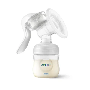 Philips Avent Manual Breast Pump | Soft cushion adapts to all sizes | Combines suction and Nipple stimulation | SCF430/01
