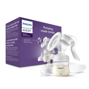 Philips Avent Manual Breast Pump | Soft cushion adapts to all sizes | Combines suction and Nipple stimulation | SCF430/10