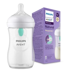 Philips Avent Natural Response Feeding Bottle for Babies aged 1 month and above |260ml | Pack of 1 | AirFree Vent | BPA Free | SCY673/01