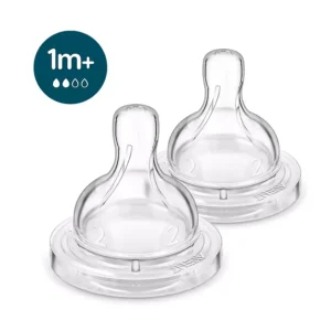 Philips Avent Anti Colic Teat for Babies aged 1 month and above | Flow 3 | Pack of 2 | BPA Free | SCY762/02