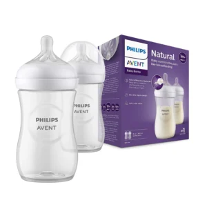 Philips Avent Natural Response Feeding Bottle for Babies aged 3 to 6 months | 260ml | Pack of 2 | BPA Free | SCY903/02