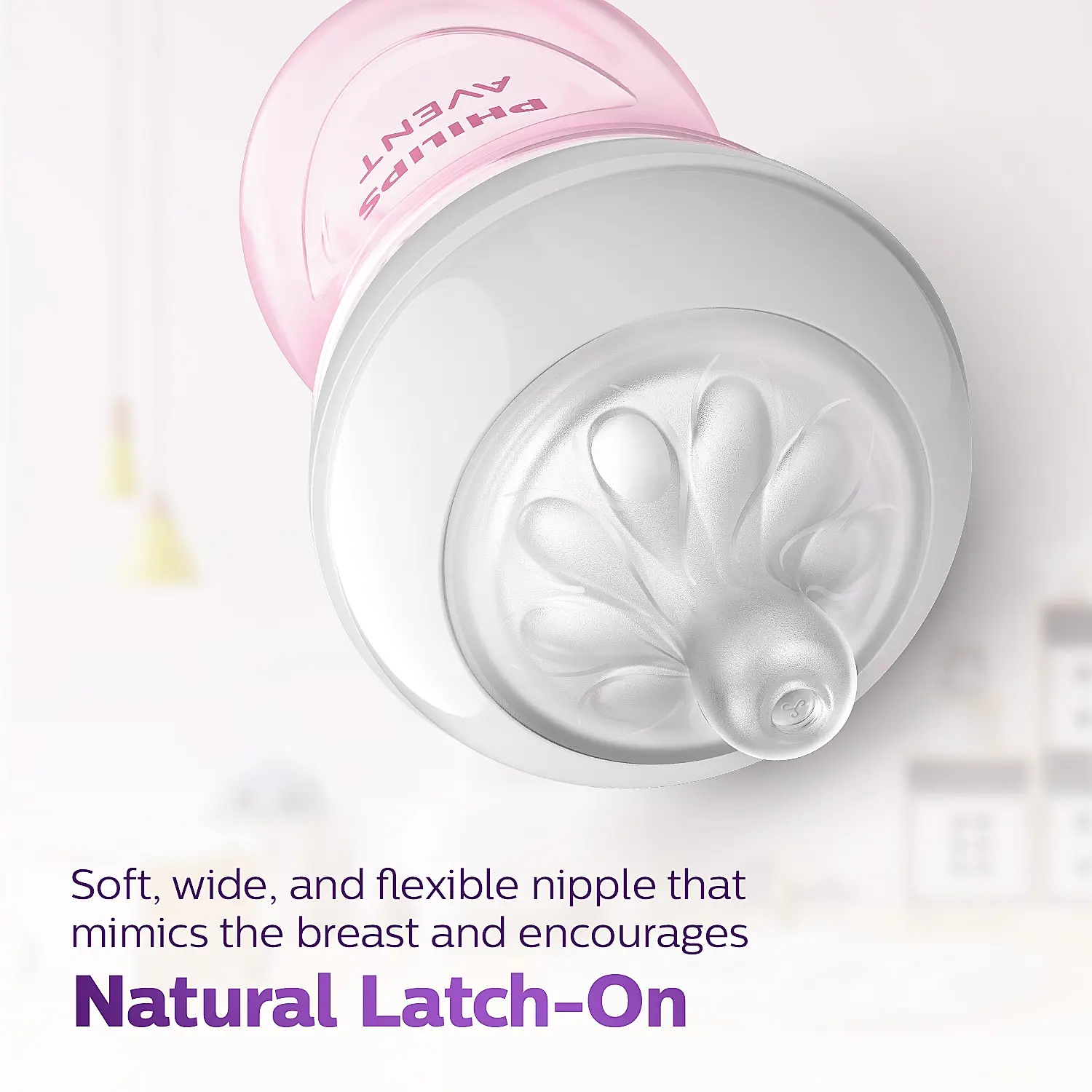 Philips Avent Natural Response Feeding Bottle | Pink | 260ml | BPA Free | for Babies aged 3 to 6 months | SCY903/11 - Image 7