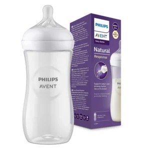 Philips Avent Natural Response Feeding Bottle for Babies aged 6 months and above | 330ml | Pack of 1 | BPA Free | SCY906/01