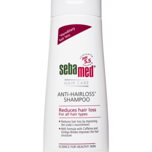 Sebamed Anti- Hairloss Shampoo 200Ml|Ph 5.5|Reduces Hairloss|Caffeine&Gingko Biloba|All Hair Types