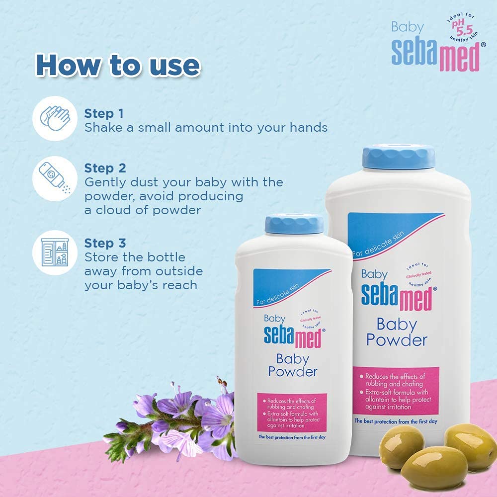 Sebamed Baby Powder 400g |With Olive Oil and Allantoin| For delicate skin - Image 3