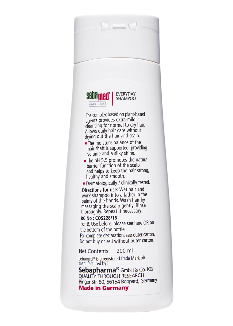 SebaMed Everyday Shampoo 200 Ml|Ph 5.5|Normal To Dry Hair|Mild|Gives Moisture&Volume|Phthalates&Sls And Parabens Free|Men&Women L Shampoo For Dry Scalp Toxin Free L Clinically Proven L Toxin Free - Image 2