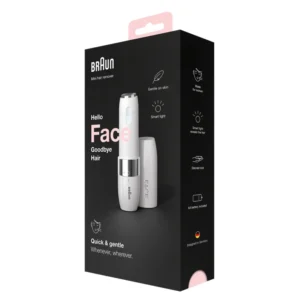 Braun Face Mini hair remover White FS1000 with Smartlight for women