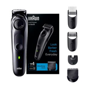Braun Beard trimmer BT5360 with Precision dial, 3 attachments and Gillette ProGlide razor.