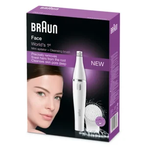 Braun Face 810 2in1 Epilator for Women with Cleansing Brush attachment & 2 extras