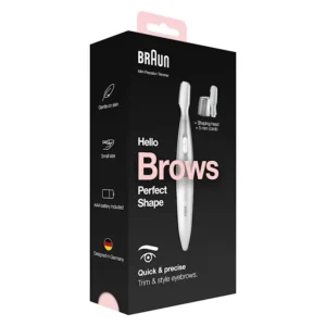 Braun Mini Precision Trimmer FG1106 with 4 extras incl. high precision head, white.