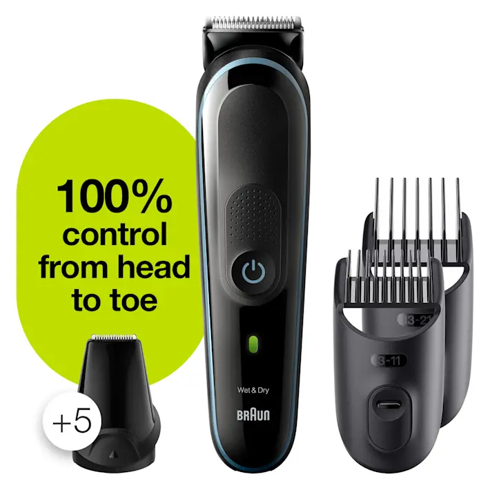 Braun All-in-one trimmer MGK5380, 9-in-1 trimmer, 7 attachments and Gillette ProGlide razor. - Image 2