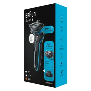 Braun Series 5 51-M1200s Wet & Dry shaver with soft pouch and 1 attachment, mint.