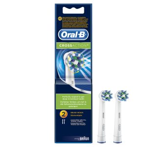 Oral-B Cross Action Toothbrush Heads Pack Of 2_Replacement Refills For Electric Rechargeable