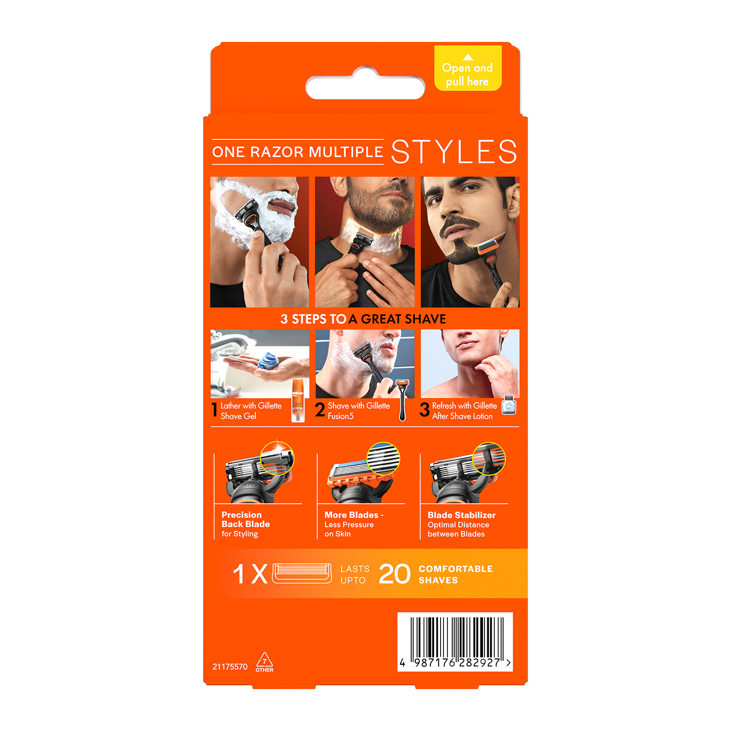 Gillette Fusion Shaving Razor - 1 Pc - Image 3