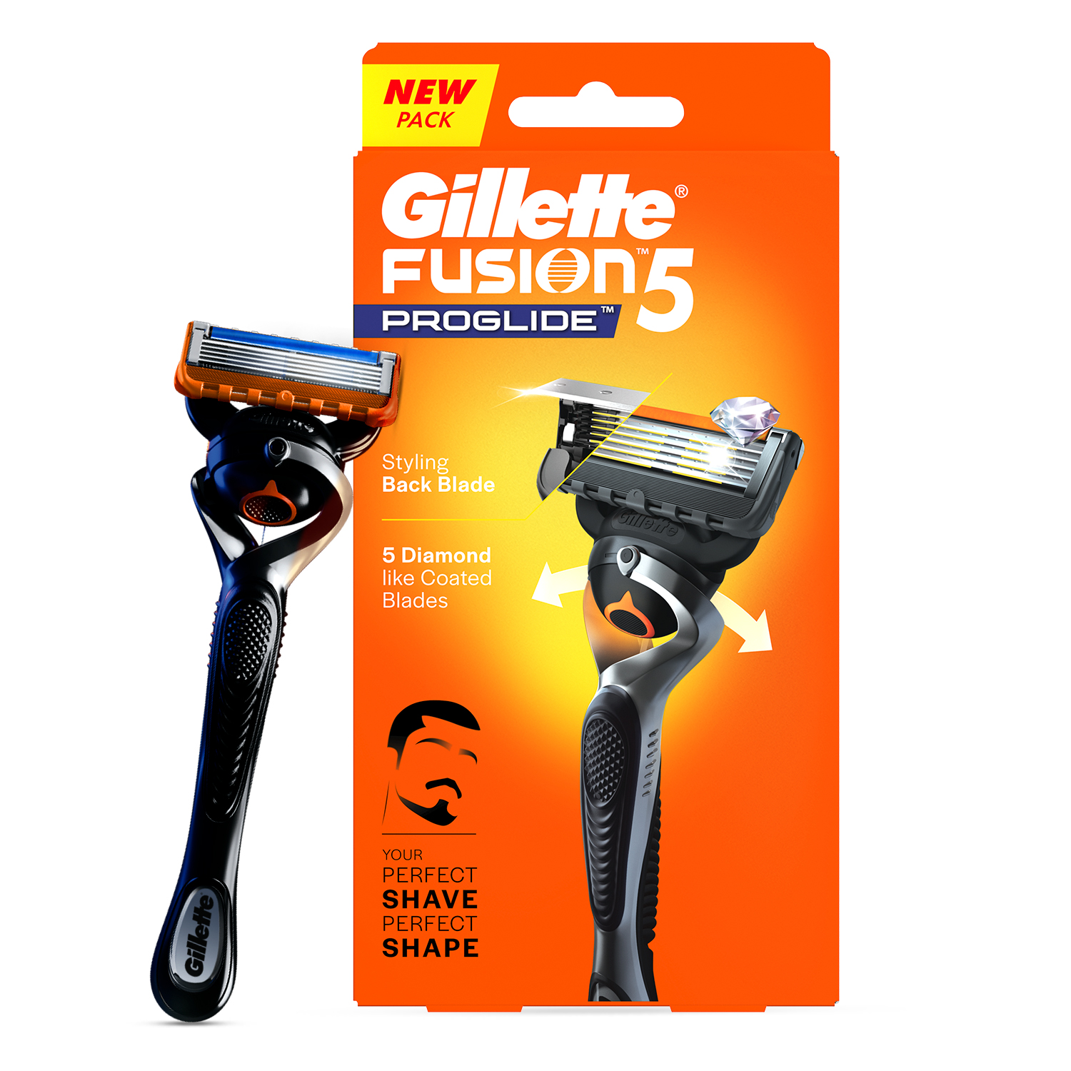 Gillette Fusion Proglide - Flexball Manual Shaving Razor 1 pc