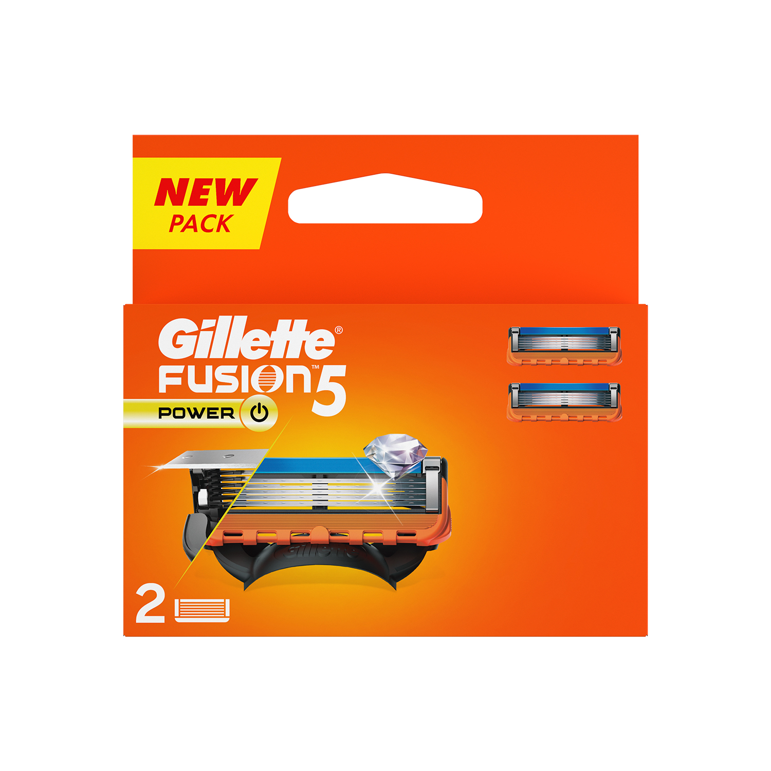 Gillette Fusion - Power Shaving Razor Blades Cartridge 2 pcs - Image 2
