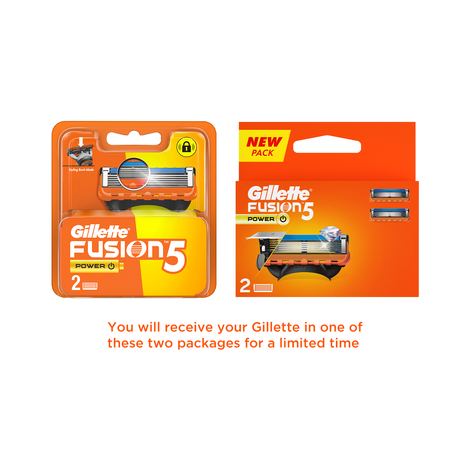 Gillette Fusion - Power Shaving Razor Blades Cartridge 2 pcs - Image 3