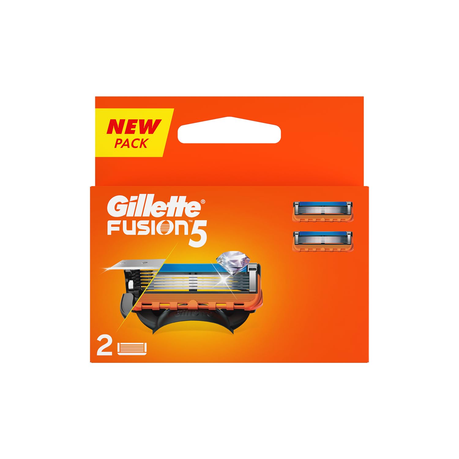 Gillette Fusion Manual Shaving Razor Blades - 2s Pack (Cartridge) - Image 2