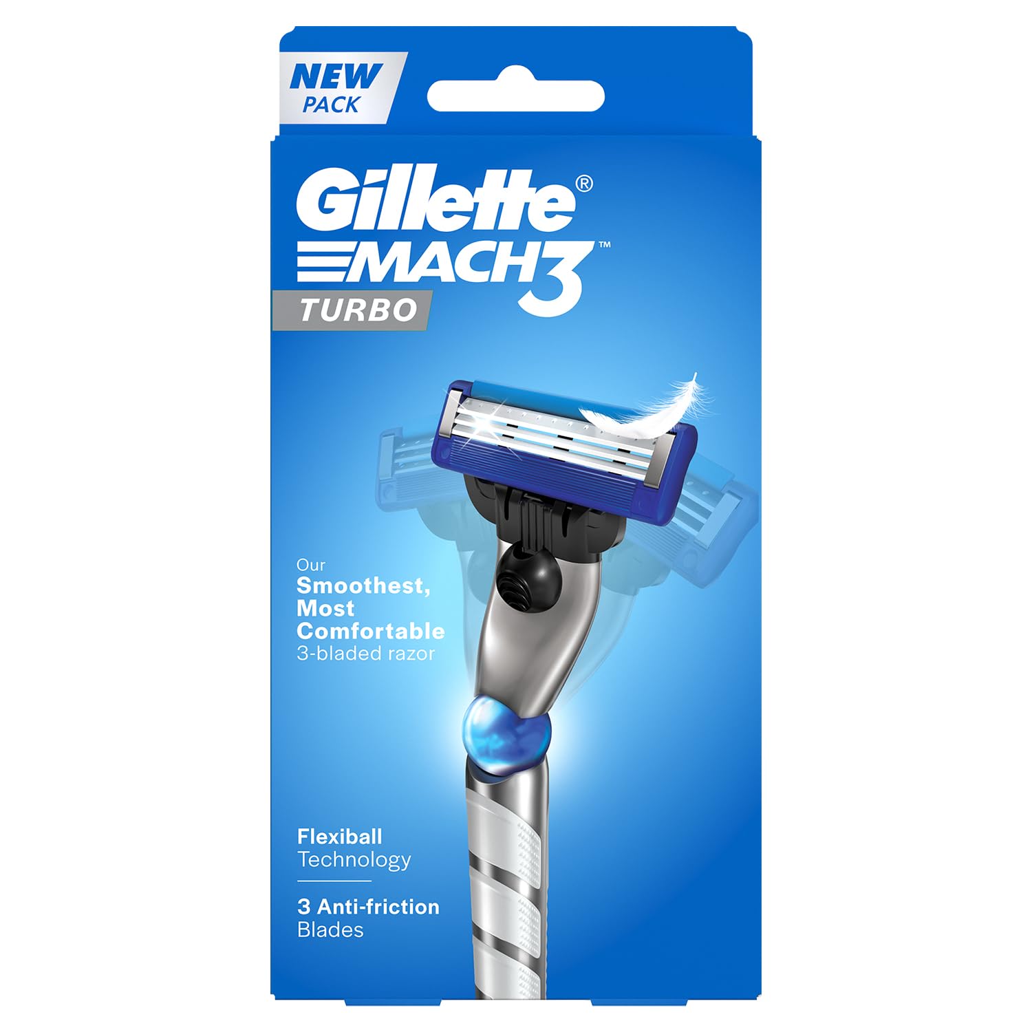 Gillette Mach3 Turbo Men’s Razor with Flexball Technology - Image 2