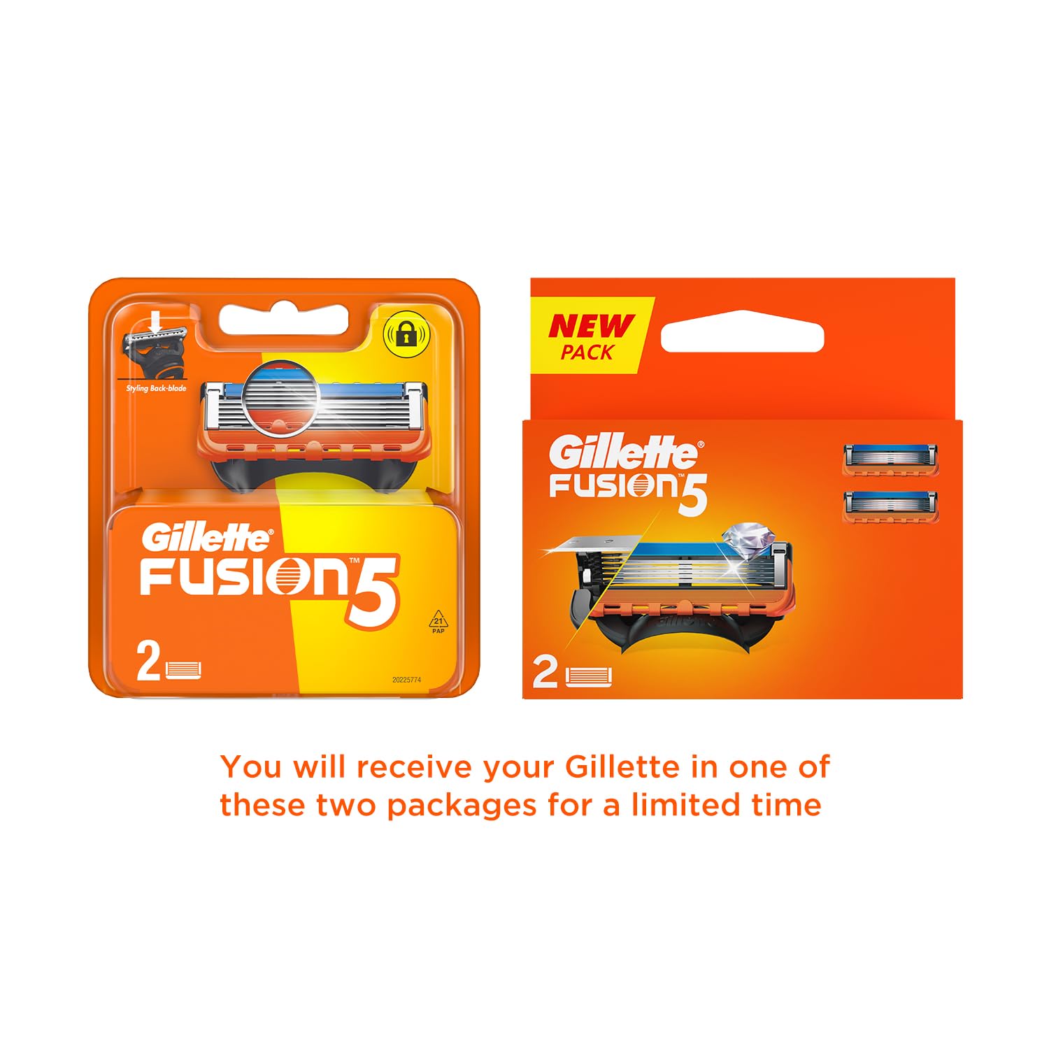 Gillette Fusion Manual Shaving Razor Blades - 2s Pack (Cartridge) - Image 4