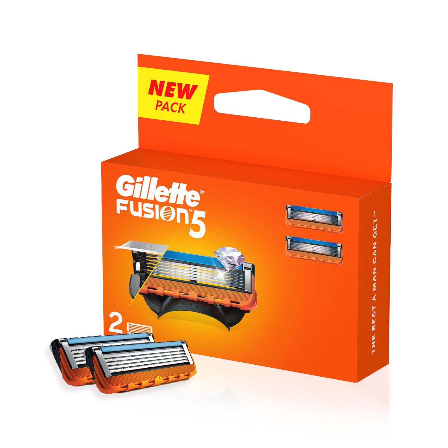 Gillette Fusion Manual Shaving Razor Blades - 2s Pack (Cartridge)