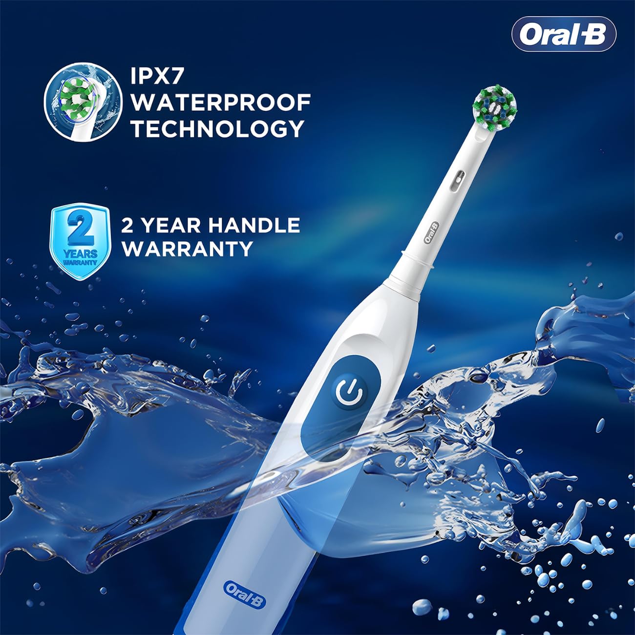 Oral B Pro Expert Electric Toothbrush for adults, Battery Operated with replaceable brush head,Pack of 1, Multicolor - Image 2